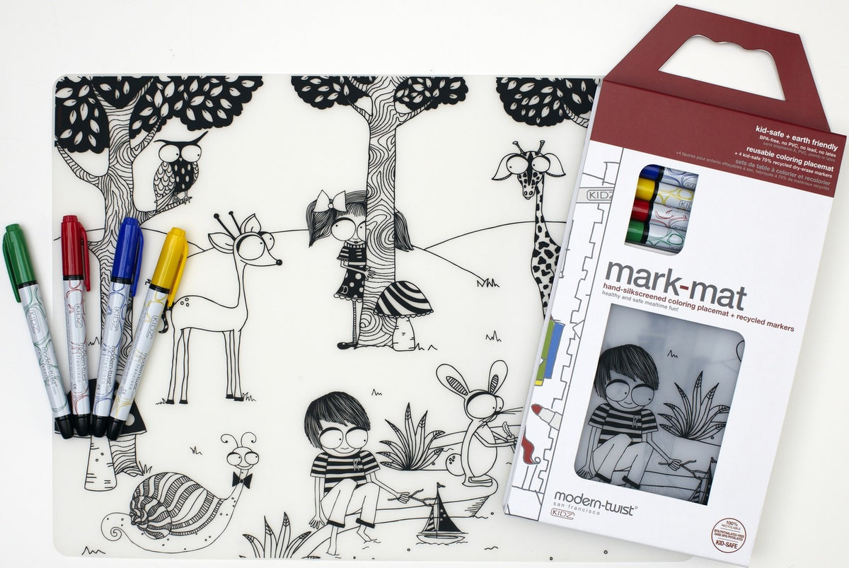 Dry Erase Non-Toxic Markers for kids silicone coloring mat