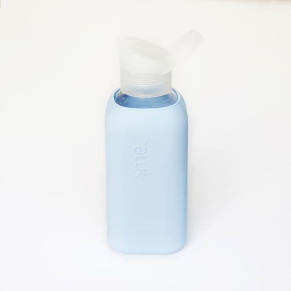 Squireme - Glass Silicon Bottle Blue